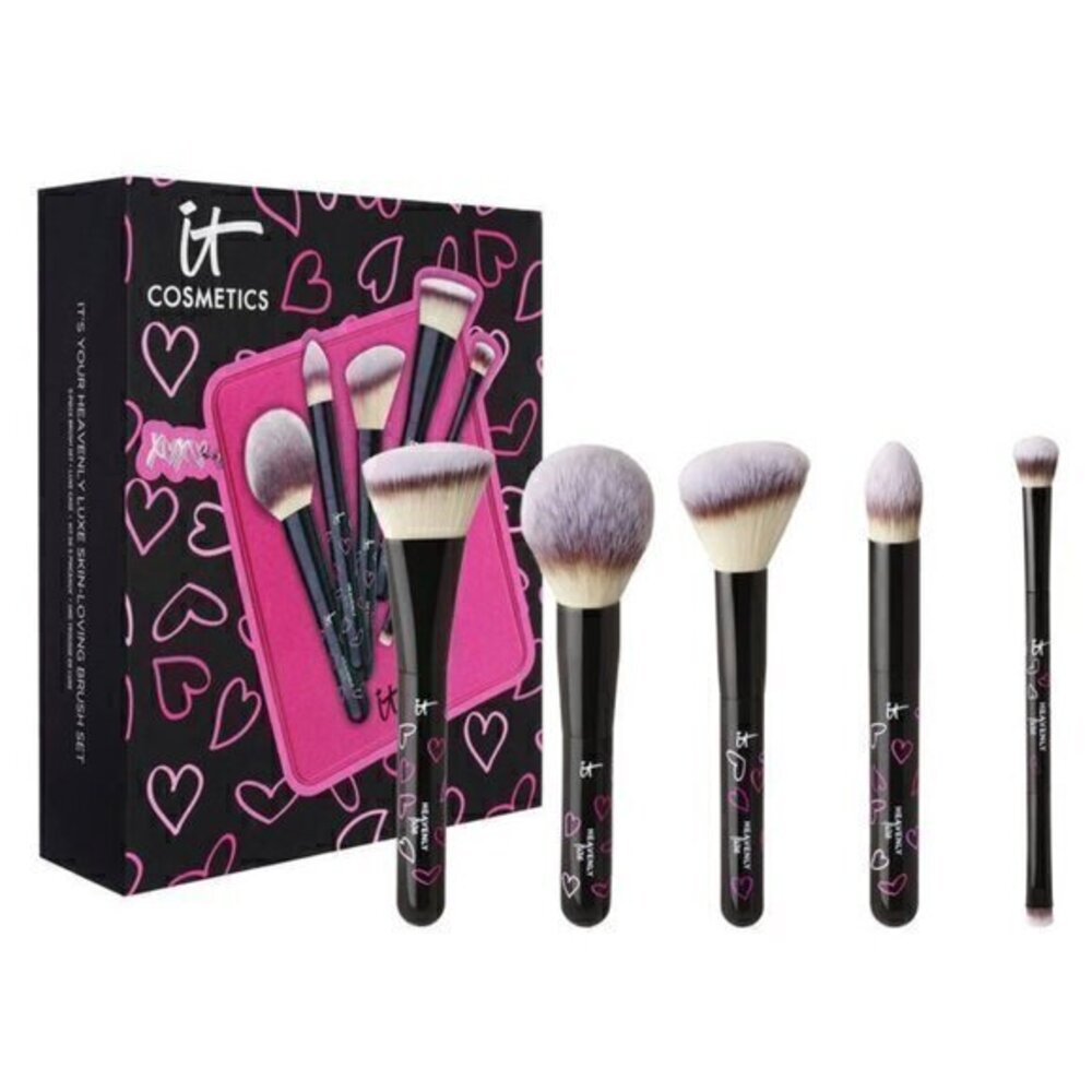 IT Cosmetics Heavenly‎ Luxe skin loving brush set with case. New in Box - Picture 3 of 16